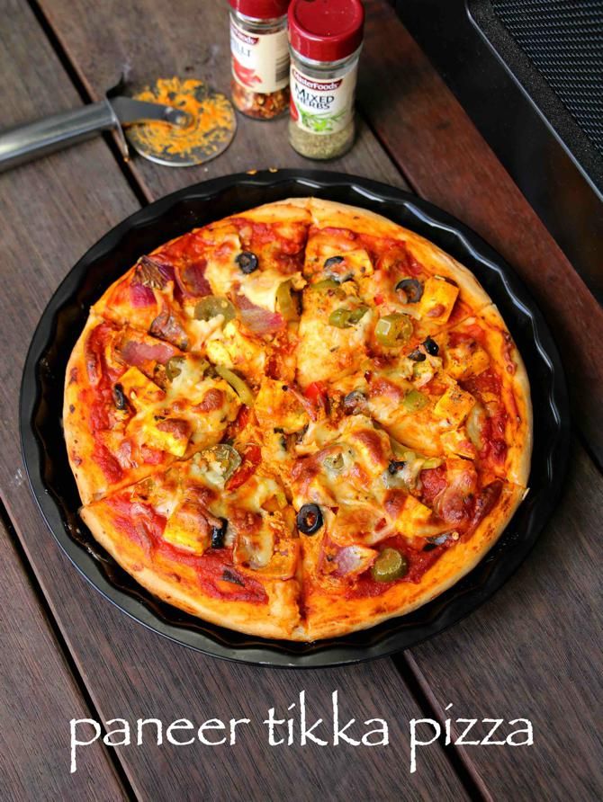 Paneer Cheese Pizza (पनीर चीज़ पिज़्ज़ा)  1 piece