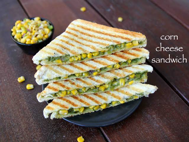 Corn Sandwich (कॉर्न सैंडविच)  1 piece