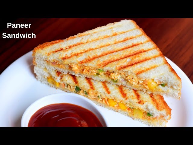 Paneer Cheese Sandwich (पनीर चीज़ सैंडविच)  1 piece