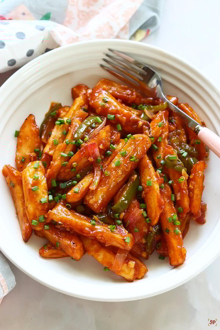 Potato Chilli (पोटैटो चिली)